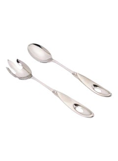 Buy 2-Piece Salad Server Set Silver in UAE