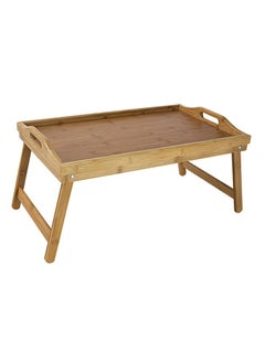 Buy Bamboo Bed Tray Brown in UAE