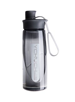 Buy Protein Shaker Portable Water Bottle Black/Clear 24.5 x 7cm in UAE