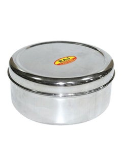 Buy Puri Dabba Food Container Silver 9x4.5cm in UAE