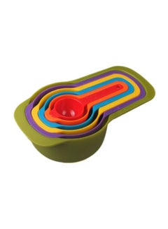 Buy 6-Piece Measuring Spoon Set Multicolour 10x17x6cm in Saudi Arabia