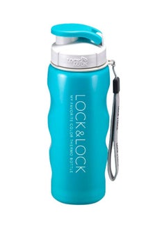 Buy Stainless Steel Water Bottle Blue/White in UAE