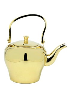 Buy Stainless Steel Tea Kettle Gold 1.2Liters in Saudi Arabia