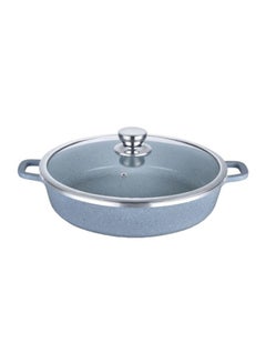 Buy Shallow Cooking Pot Blue 36cm in UAE