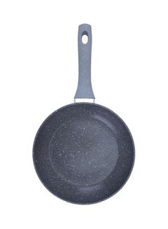 Buy Marble Coated Smart Frying Pan Grey 24cm in Saudi Arabia