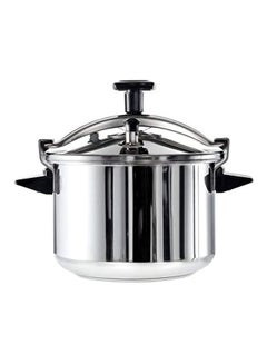 Buy Stainless Steel Pressure Cooker Silver/Black 6.0Liters in UAE