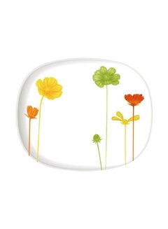 Buy Encanta Service Plate White/Green/Red 27cm in UAE