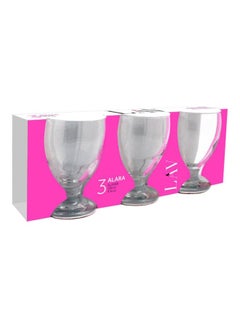 Buy 3-Piece Alara Soft Drink Glass Set Clear in UAE