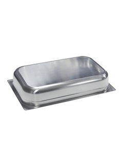 Buy Stainless Steel Gastronorm Tray Silver 53x32.5x10cm in UAE