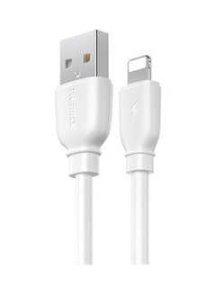 Buy Usb Cable - 8 Pin Rc-138 Suji Pro, 1.0M, Round, 2.1A, Silicone White in Egypt