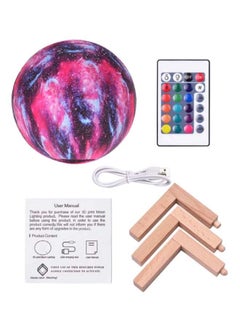 Buy LED Moon Night Lamp With Stand Multicolour 8cm in Saudi Arabia