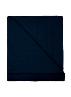 Buy 2-Piece 100% Cotton Smart Twist Large Bath Towel Set Blue 70x130cm in Saudi Arabia