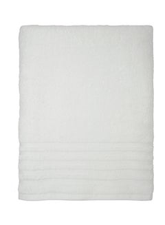 Buy 2-Piece 100% Cotton Smart Twist Large Bath Towel Set White 90x150cm in Saudi Arabia