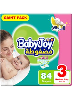 Buy Tape Diaper, Size 3, Medium, 6-12 Kg, Giant Pack, 84 Diapers in UAE