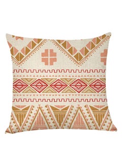 Buy Decorative Printed Soft Pillow Multicolour 45 x 45cm in UAE