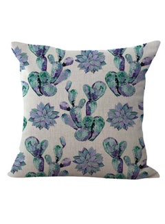 Buy Decorative Printed Soft Pillow Multicolour 45 x 45cm in UAE