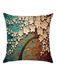 Buy Decorative Printed Soft Pillow Multicolour 45 x 45cm in Saudi Arabia