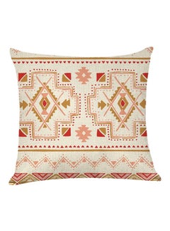 Buy Decorative Printed Soft Pillow Multicolour 45 x 45cm in UAE