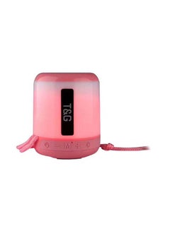 Buy Mini Portable Subwoofer Bluetooth Speaker Pink in Saudi Arabia