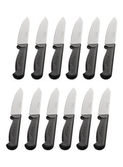 Buy 12-Piece Knife Set Silver/Black in Saudi Arabia