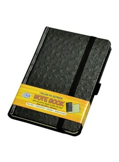 Buy Executive Italian PU Cover Notebook Black in UAE