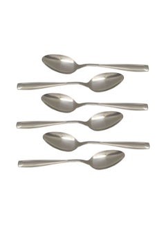 Buy 6-Piece Dessert Spoon Silver in Saudi Arabia