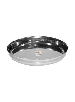 Buy Steel Dinner Plate Silver 22cm in UAE