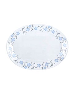 Buy Ergonomic Design Oval Platter White/Blue/Grey 32meter in UAE