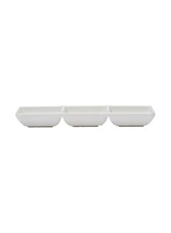 Buy Rectangular Sauce Dish White 3inch in UAE