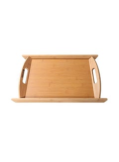 Buy Bamboo Tray Brown 52.7x33x4.8cm in Saudi Arabia