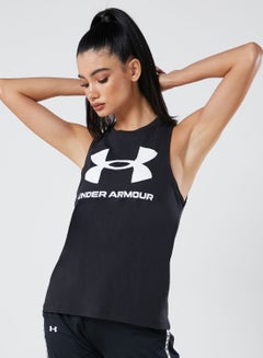 Buy Sportstyle Graphic Tank Top Black in UAE