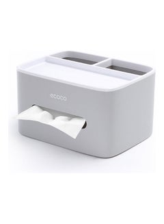 Buy Multifunctional Facial Tissue Box Grey in Saudi Arabia