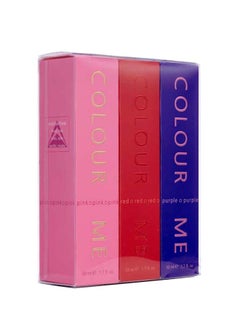 Buy Pink/Red/Purple Eau De Parfum Set For Women Triple Pack 150ml in UAE