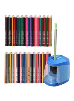 Buy 72-Piece Professional Water Soluble Pencil With Brush Set Multicolour in Saudi Arabia