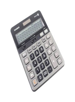 Buy 12 Digit Dual Power Calculator Grey/Black in UAE