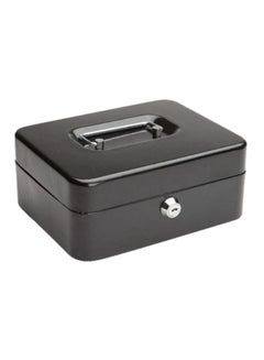 Buy 8-Inch Cash Box Black/Silver in Saudi Arabia