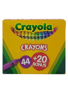 Buy 64-Piece Classic Crayon Set With Sharpener Blue/Green/Red in UAE