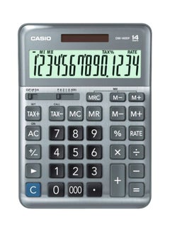 Buy 12-Digits Electronic Calculator DM-1400F-W-DP Silver in Egypt