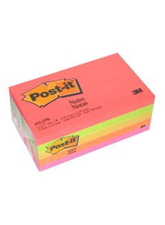 Buy 500-Piece Post-It Notes Set Pink/Green/Yellow in Saudi Arabia