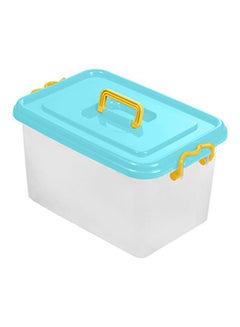 Buy Plastic Picnic Box Clear/Turquosie 16Liters in Egypt