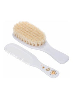 Buy 2-Piece Baby Brush and Comb with Soft Bristles in Egypt