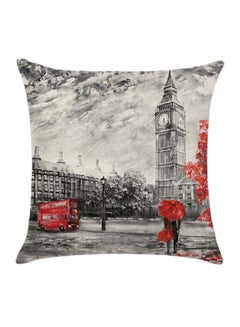 Buy Scenary Printed Cushion Cover Cotton Blend Multicolour 45 x 45cm in UAE