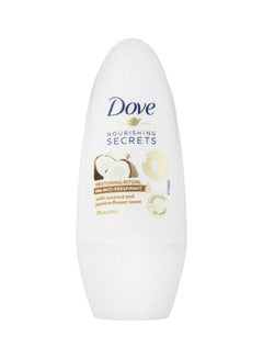 Buy Dove Women Antiperspirant Deodorant Roll On Coconut And Jasmine Clear 50ml in Egypt