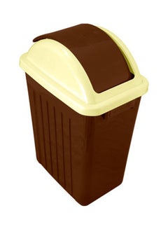 Buy Garbage bin with Swing lid Large  * Brown Lcm in Egypt