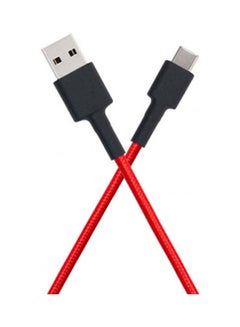 Buy Mi Braided USB Type-C Cable Red in Saudi Arabia