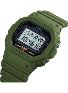 Buy Men's Digital Sport Watch - 44 mm - Army Green in Saudi Arabia