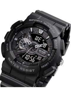 Buy Men's Quartz Digital Electronic Watch - 51 mm - Black in UAE