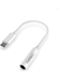 Buy Plug and Play Universal Type C to 3.5mm Headphone Jack Adapter White in UAE
