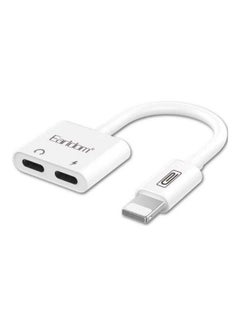 Buy Charging Lightning Adapter For Apple iPhone 7 and Above White in UAE