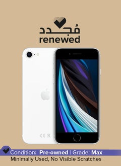 اشتري Renewed - iPhone SE 2020 (2nd-gen) With Facetime 128GB White - International Version في الامارات